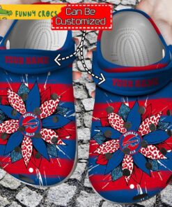 Spirit Sunflower Print Crocband Buffalo Bills Crocs For Fans