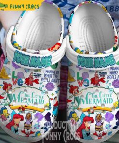 Cartoon The Little Mermaid Crocs Shoes