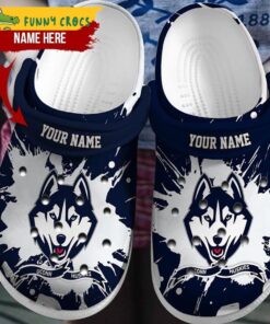 Personalized Uconn Huskies Ncaa Football Crocs Clog Shoes