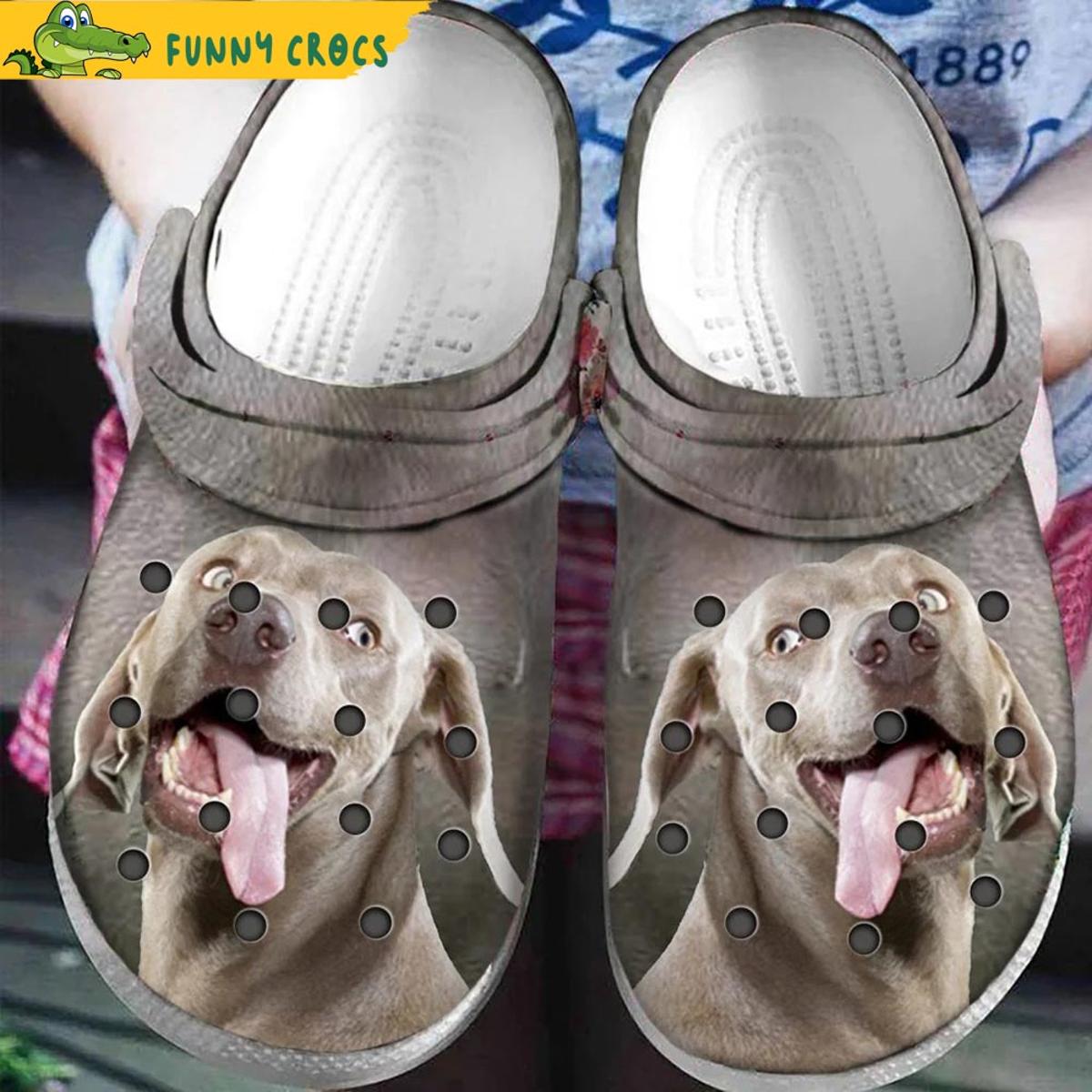 Cute Weimaraner Dog Crocs Clog