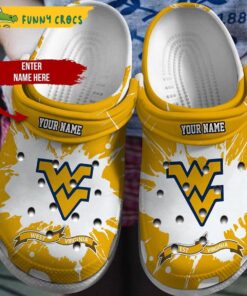 Personalized West Virginia Ncaa Football Crocs Slippers