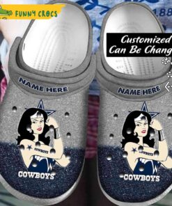 Personalized Wonder Women Dallas Cowboys Gifts Crocs Classic