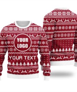 Personalized Your Logo And Slogan Ugly Sweater