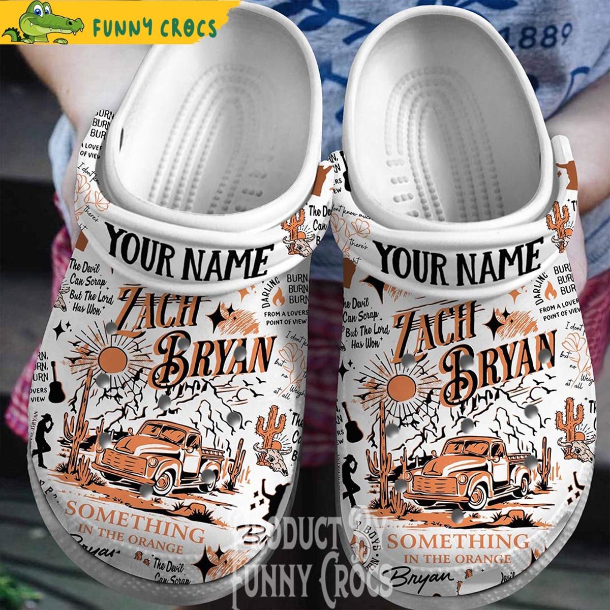 Personalized Zach Bryan Something In The Orange Music Crocs Shoes