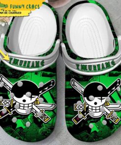 Personalized Zoro One Piece Skull Crocs Shoes