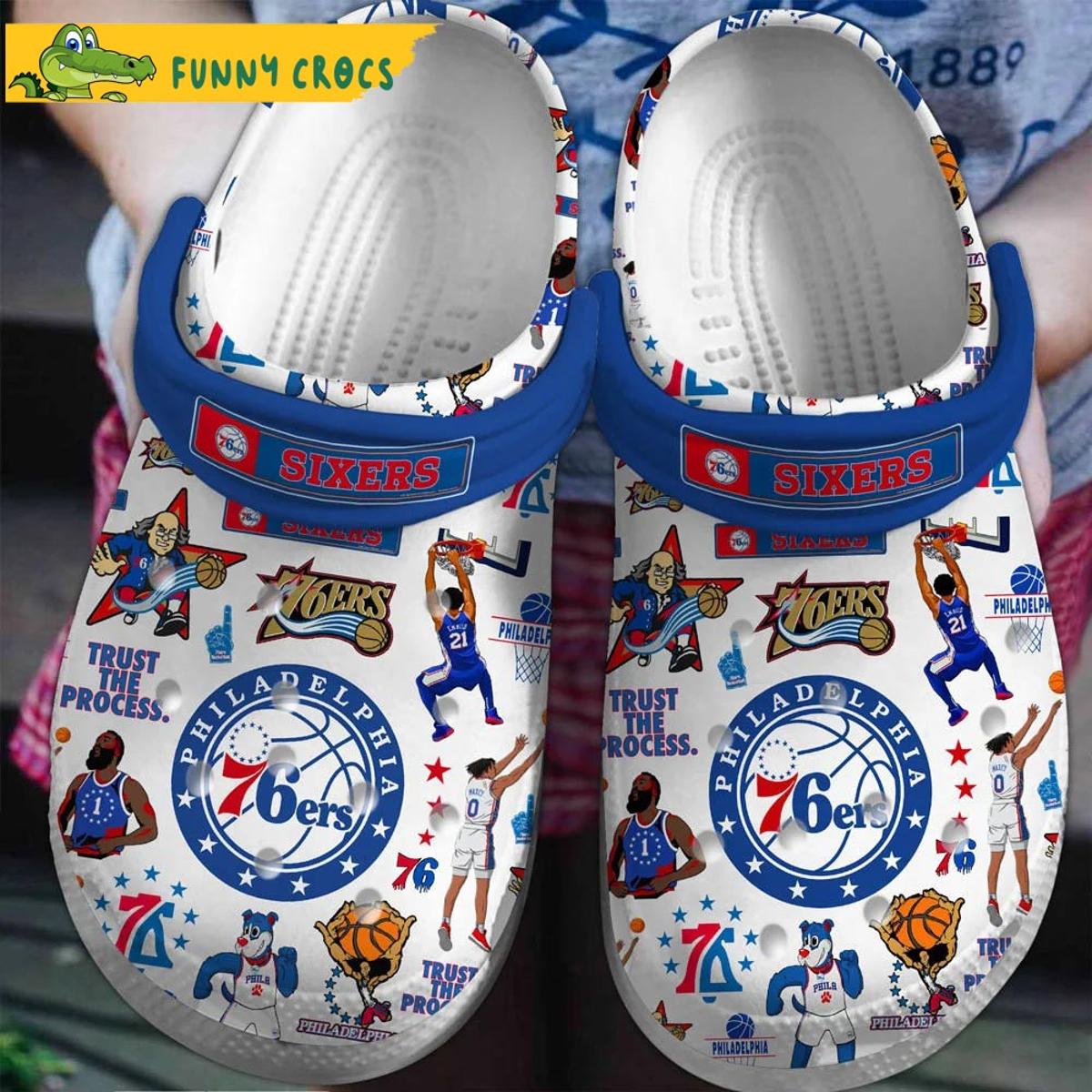 Philadelphia 76ers Nba Crocs Shoes