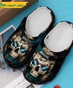 Skull Rosette Pattern Crocs , Skull Gifts