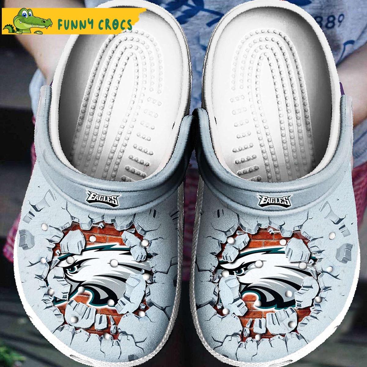 Philadelphia Eagles Skull Crocs Clog Shoes