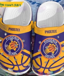 Phoenix Suns Purple-orange Nba Crocs Clog Shoes