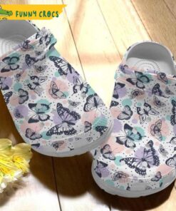 Picnic Butterfly White Pattern Crocs Classic