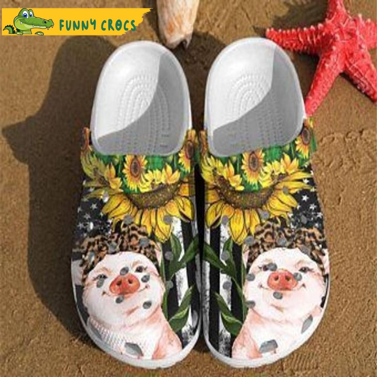 Pug Flowers Garden Floral Crocs Shoes