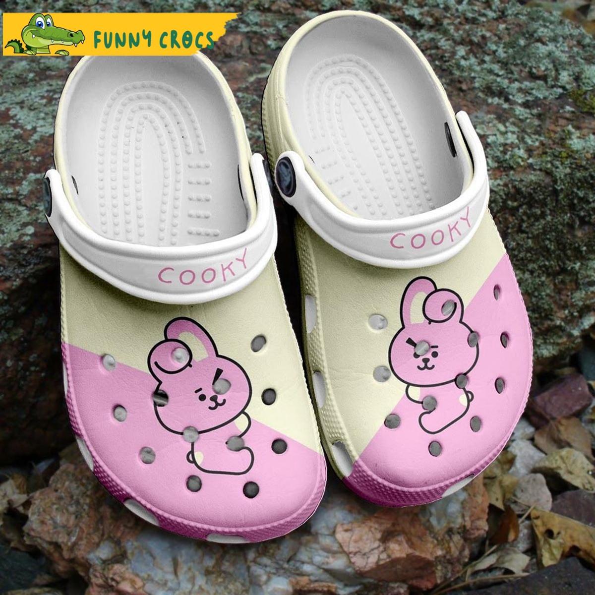 Pink Cooky Bts Crocs Sandals