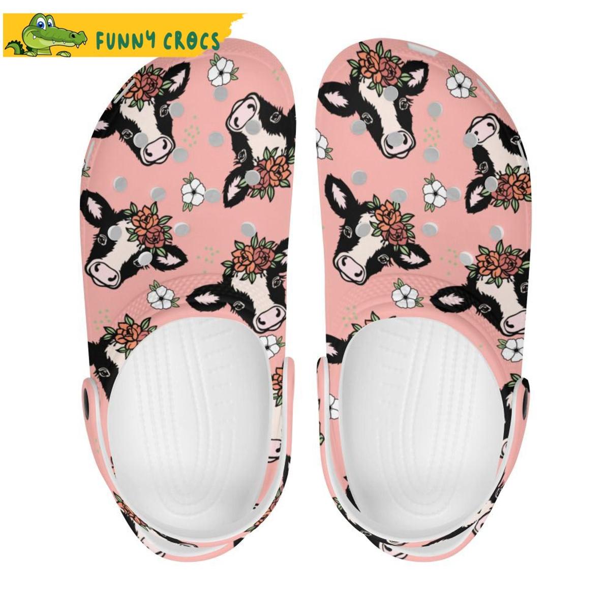 Funny Cow In The Us Sunflower Crocs Clog Shoes