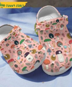 Green Mushroom Pattern Crocs Sandals