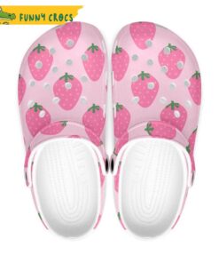 Pink Strawberry Crocs Sandals