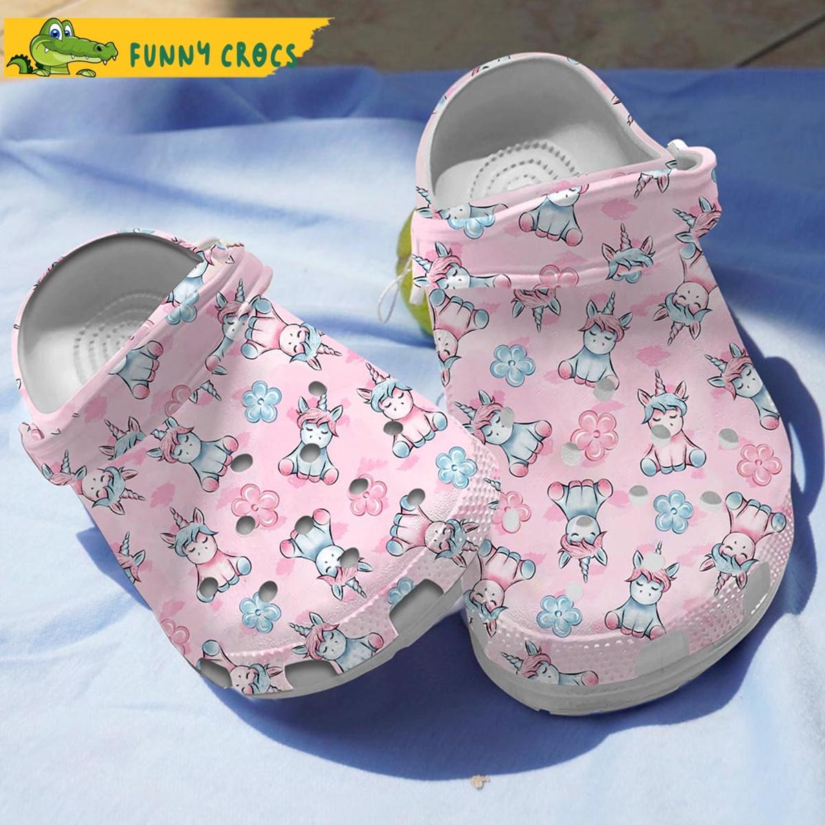 Funny Rainbow Unicorn Crocs Clog Slippers