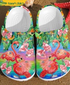 Pinky Dream Flamingo Crocs Sandals