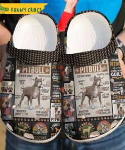 Pitbull Anatomy Dog Crocs Shoes