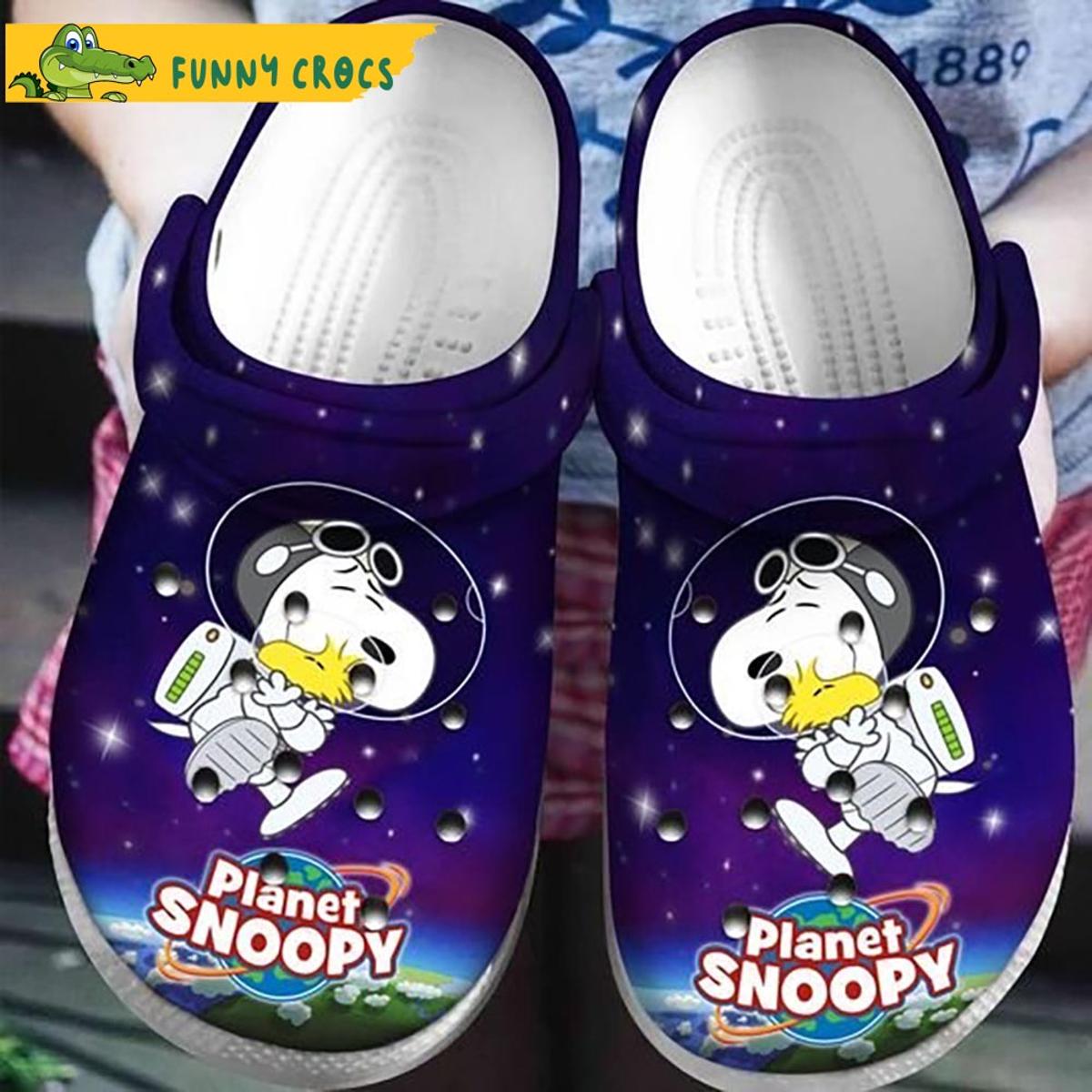 Planet Snoopy Astronaut Crocs Shoes