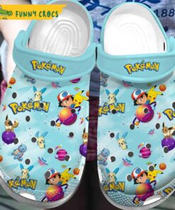 Pokemon Special Edition Blue Crocs Shoes