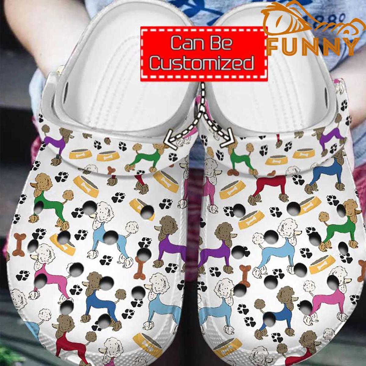 Party Pomeranian And Wine Dog Crocs Clog Slippers