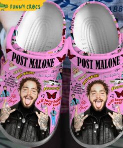 Post Malone Crocs Pink