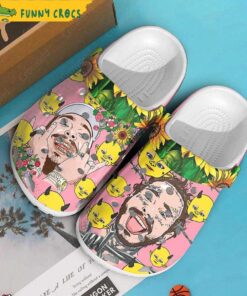 Post Malone Sunflower Crocs Clog Shoes