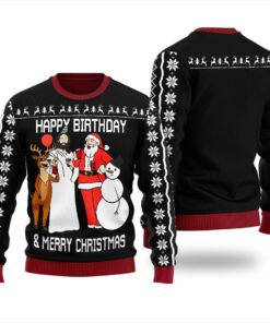 Pretty Happy Birthday Jesus Ugly Sweater