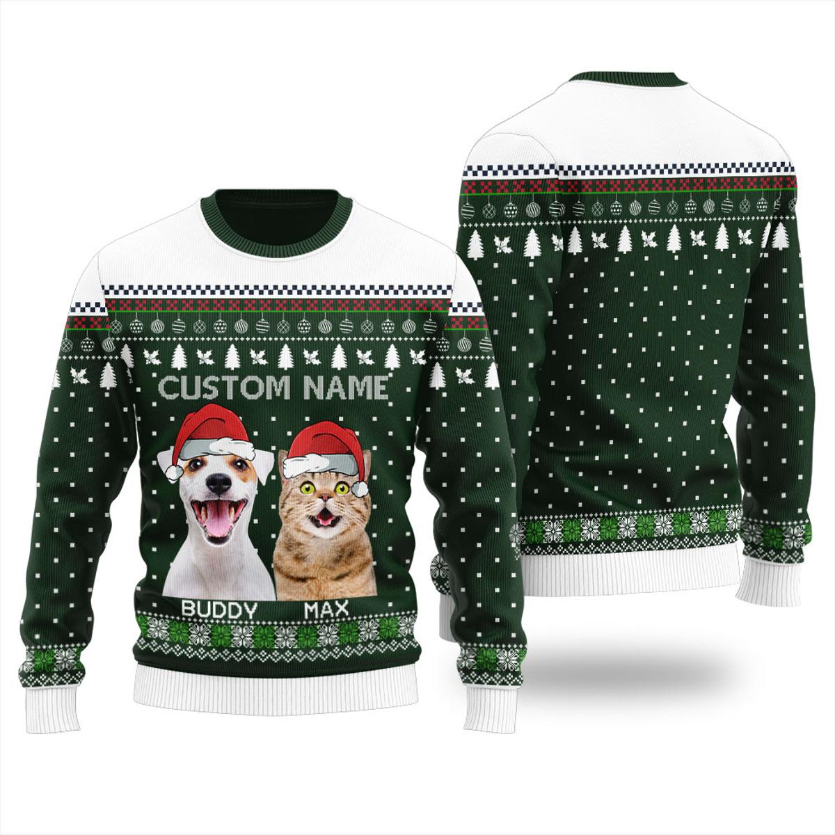 Funny Cow On A Car Christmas Sweater