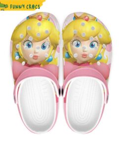 Princess Peach Super Mario Crocs Shoes