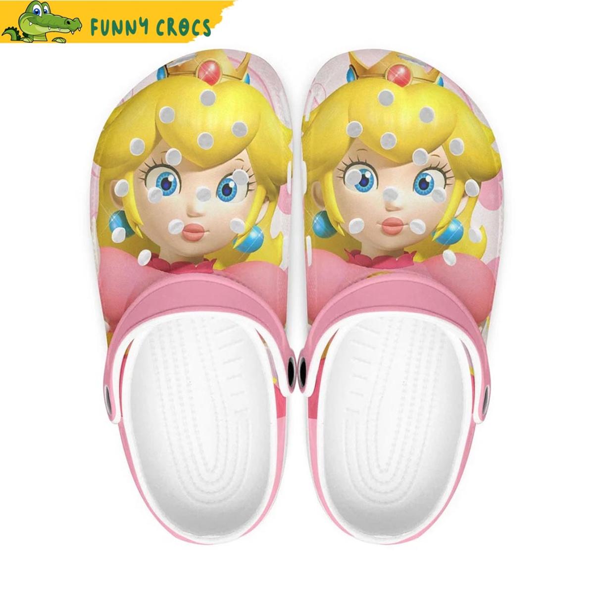 Princess Peach Super Mario Crocs Shoes