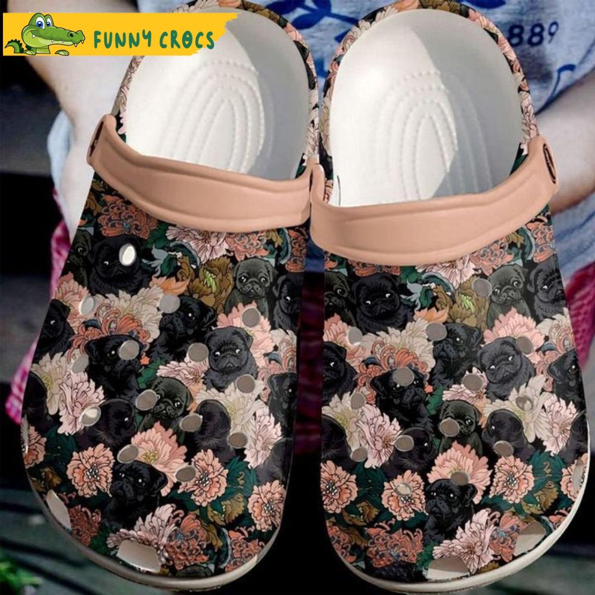 Lama Alpaca Couple Floral Crocs Shoes