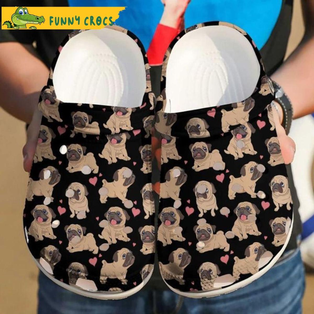 Pug Puppy American Flag Dog Crocs Clog