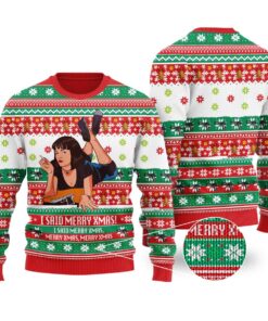 Pulp Fiction Mens Christmas Sweater