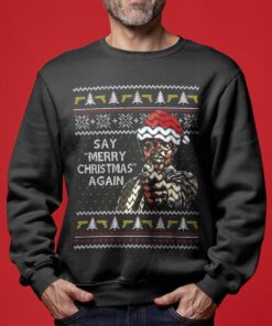 Pulp Fiction Merry Christmas Again Christmas Sweaters
