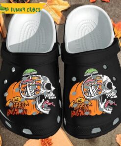 Pumpkin Skull Weed Cannabis Marijuana Leaf 420 Crocs Sandals