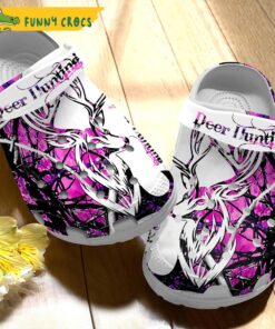 Purple Deer Hunting Crocs Sandals