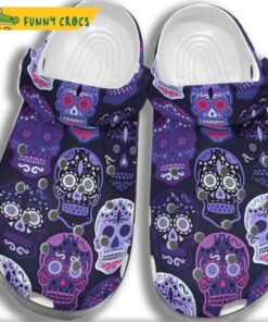 Purple Skull 3d Bone Crocs