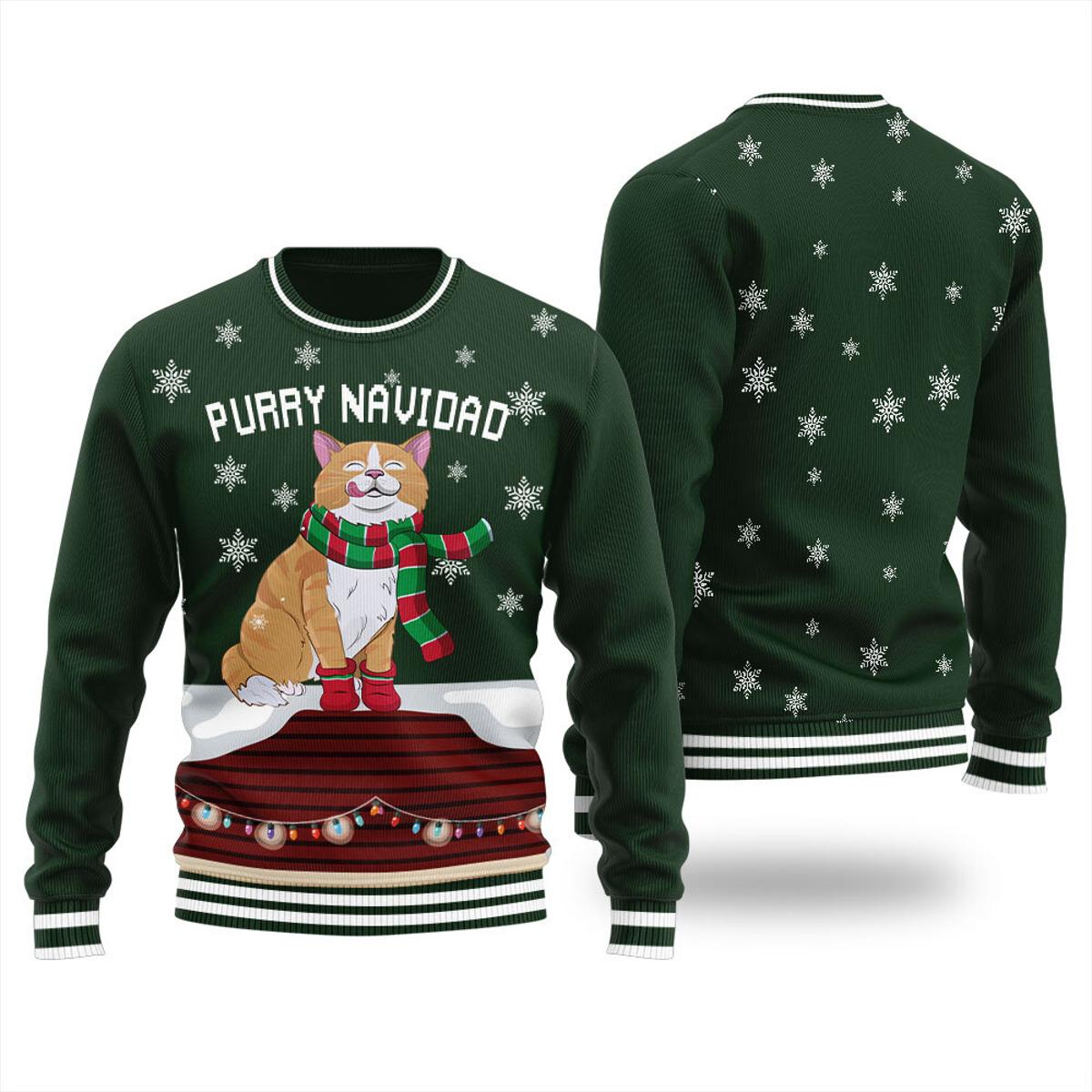 Merry Custom Christmas Sweater With Picture