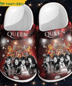 Funny Kiss Queen Band Crocs Slippers