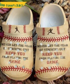 Personalized Retro Baseball Gifts Crocs Slippers