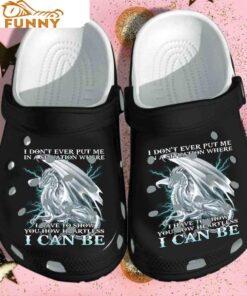 Quotes Black Dragon Crocs Shoes