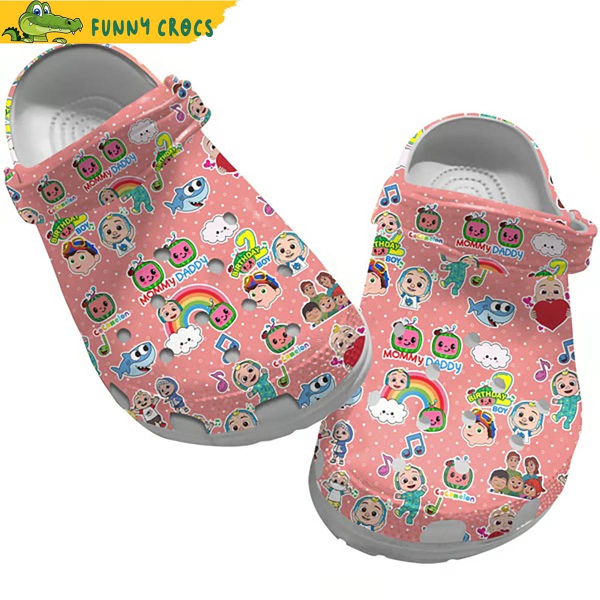 Rainbow Baby Shark Cloud Cocomelon Pink Crocs Shoes