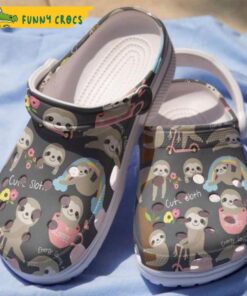 Sleeping Sloth Crocs Clog Shoes