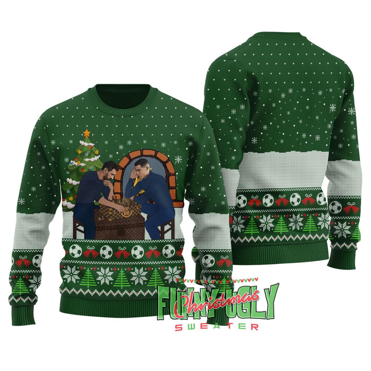 Funny Heavy Metal Star War Mens Ugly Christmas Sweater