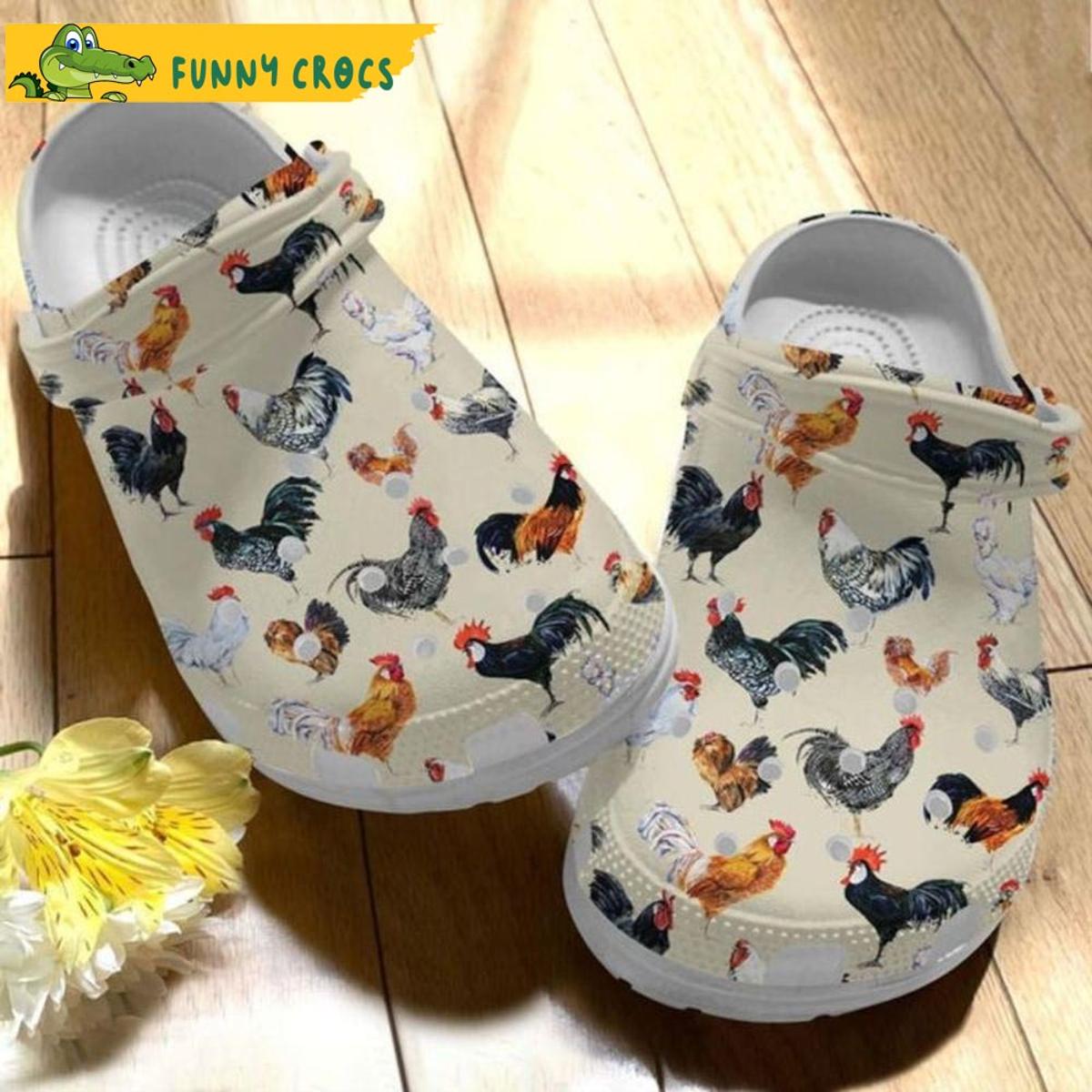 Rooster Farmhouse Family Chicken Crocs Slippers