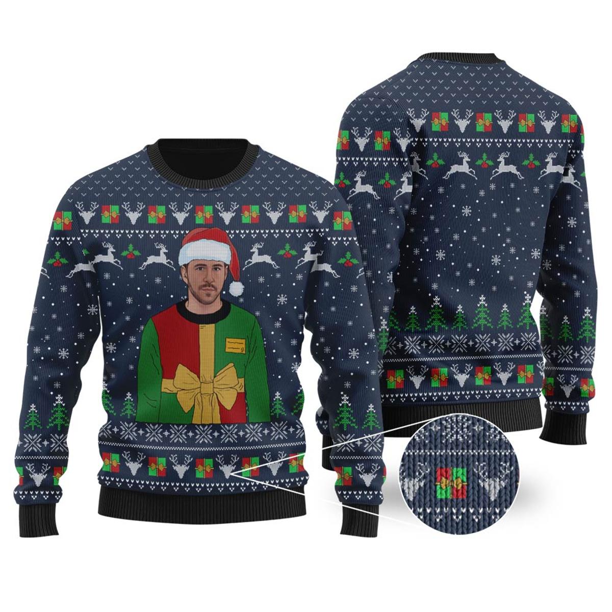 Ryan Reynolds Present Ugly Sweaters