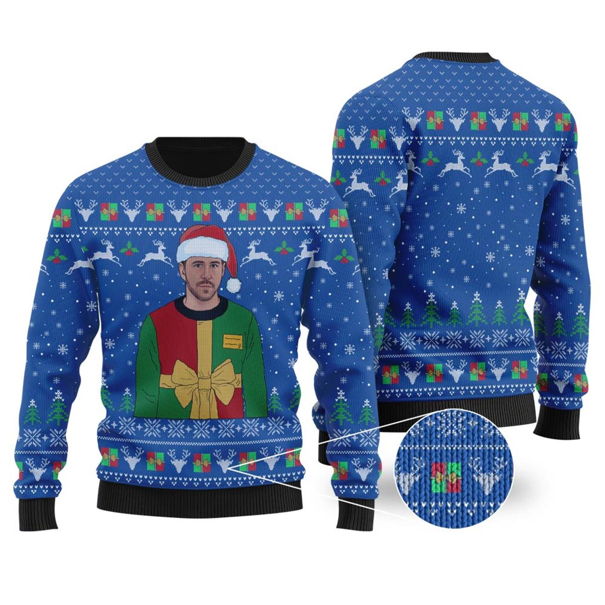Ryan Reynolds Present Ugly Sweaters