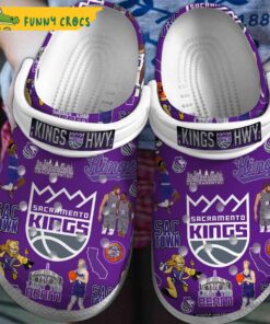 Sacramento Kings Nba Purple Crocs Clog