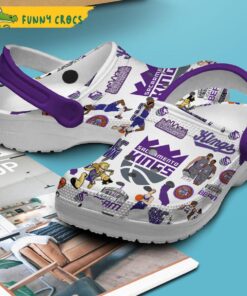 Sacramento Kings Nba White Crocs Slippers